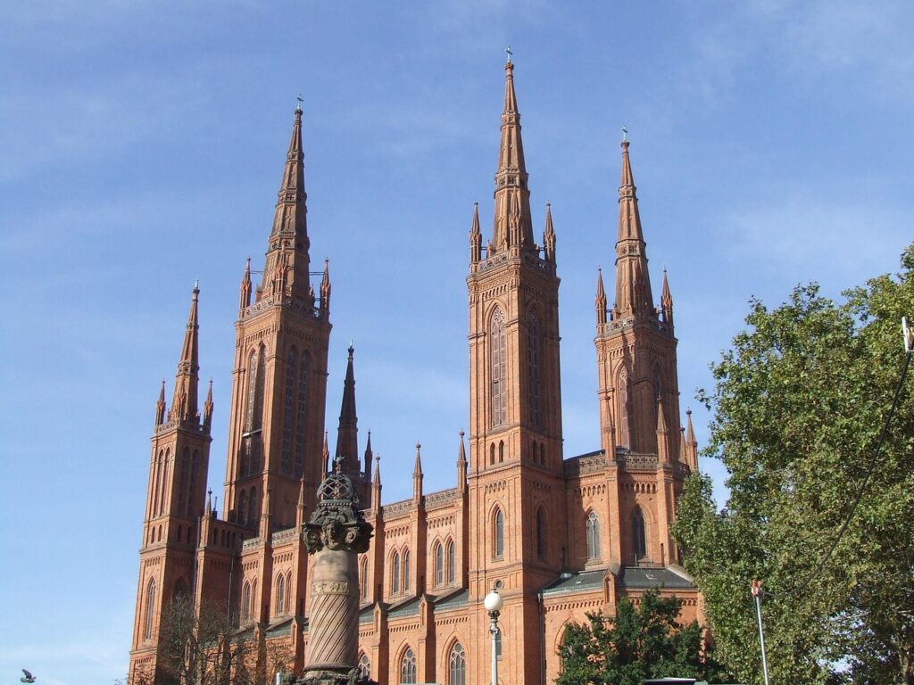wiesbaden, dom, towers, wiesbaden, wiesbaden, wiesbaden, wiesbaden, wiesbaden
